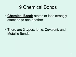 9 Chemical Bonds