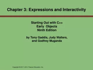 Starting Out with C++  Early  Objects  Ninth Edition