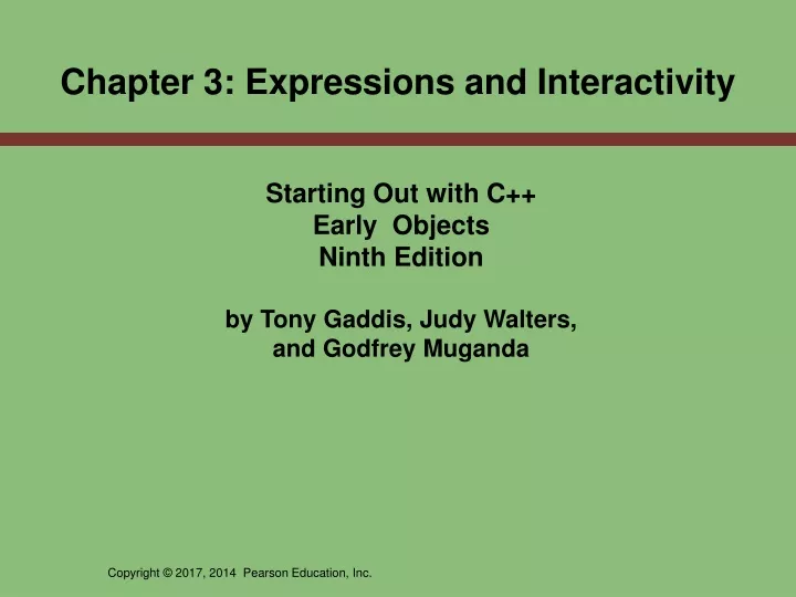 chapter 3 expressions and interactivity