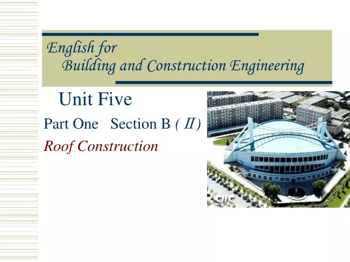 english for building and construction engineering