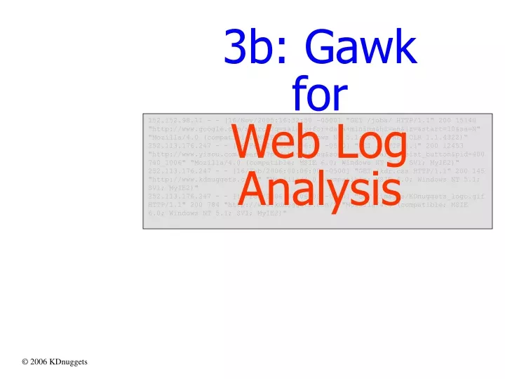 3b gawk for web log analysis