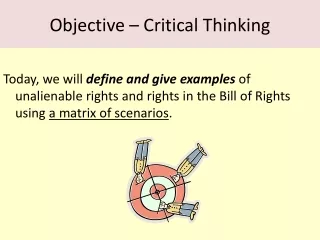 Objective – Critical Thinking