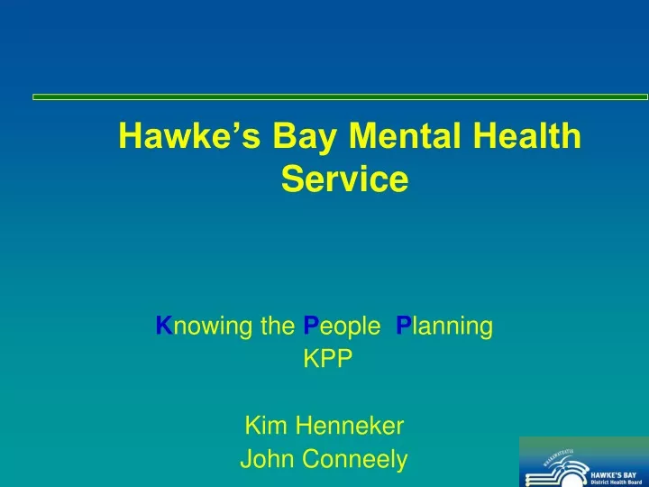 hawke s bay mental health service