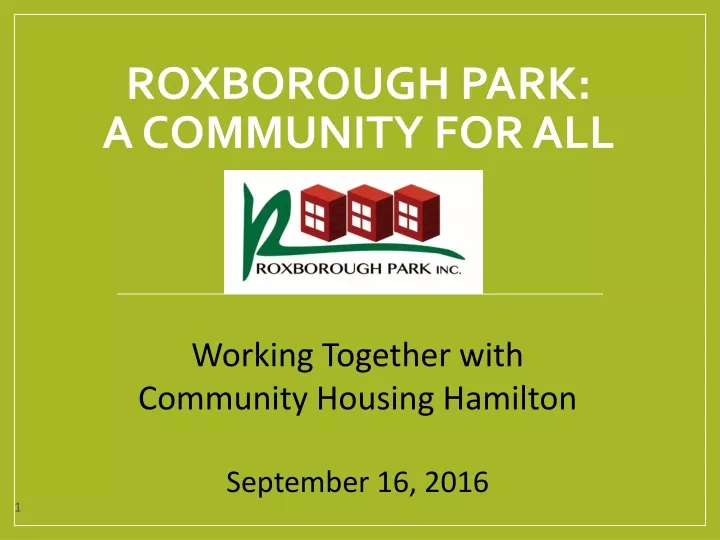 roxborough park a community for all