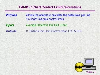 T20-04 C Chart Control Limit Calculations