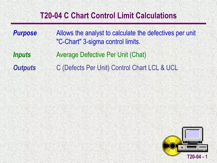 t20 04 c chart control limit calculations