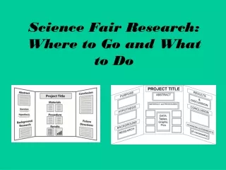Science Fair Research: Where to Go and What to Do