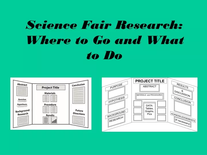 science fair research where to go and what to do