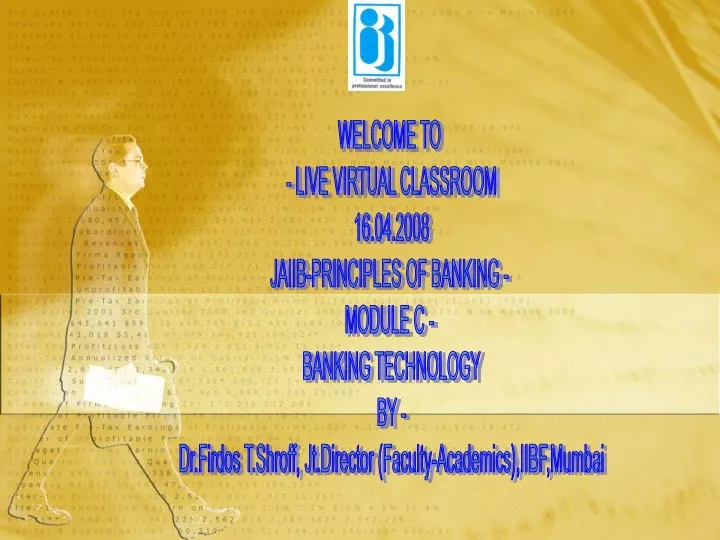 welcome to live virtual classroom 16 04 2008