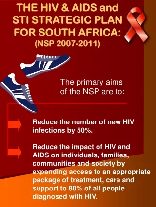 THE HIV &amp; AIDS and  STI STRATEGIC PLAN  FOR SOUTH AFRICA: (NSP 2007-2011)