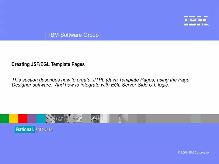 creating jsf egl template pages