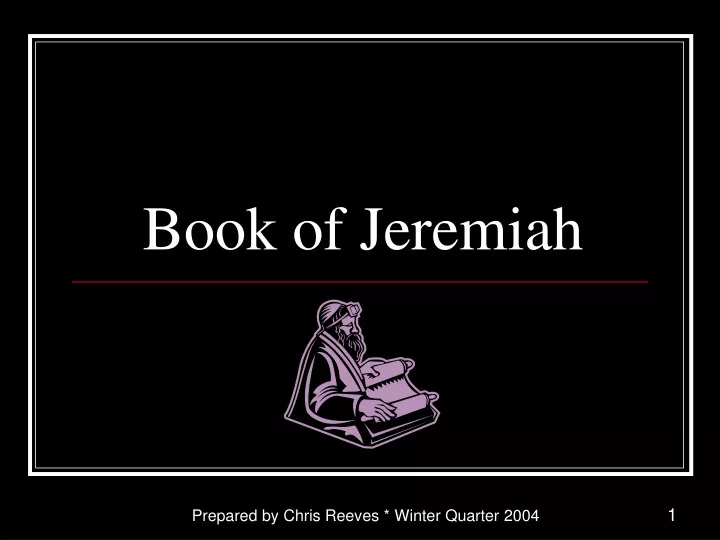 book of jeremiah
