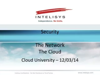 Security The Network The Cloud