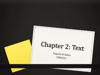 Chapter 2: Text