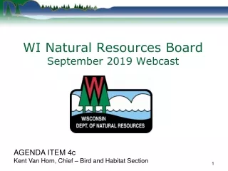 WI Natural Resources Board September 2019 Webcast