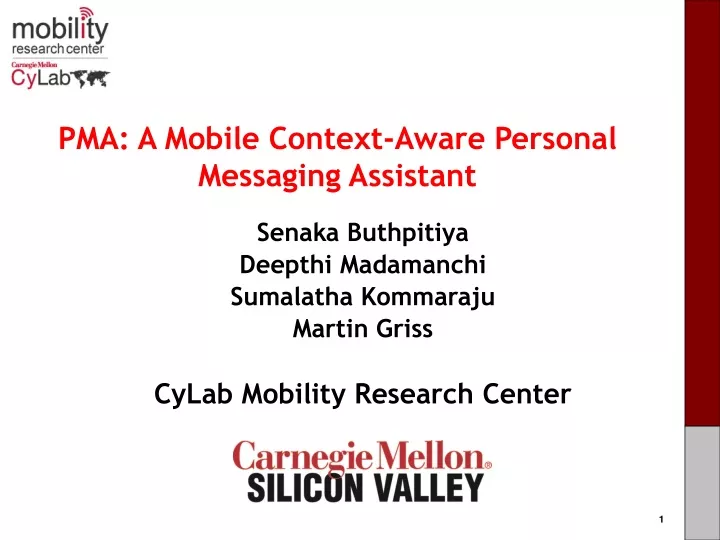 pma a mobile context aware personal messaging