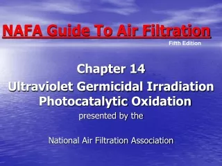 NAFA Guide To Air Filtration