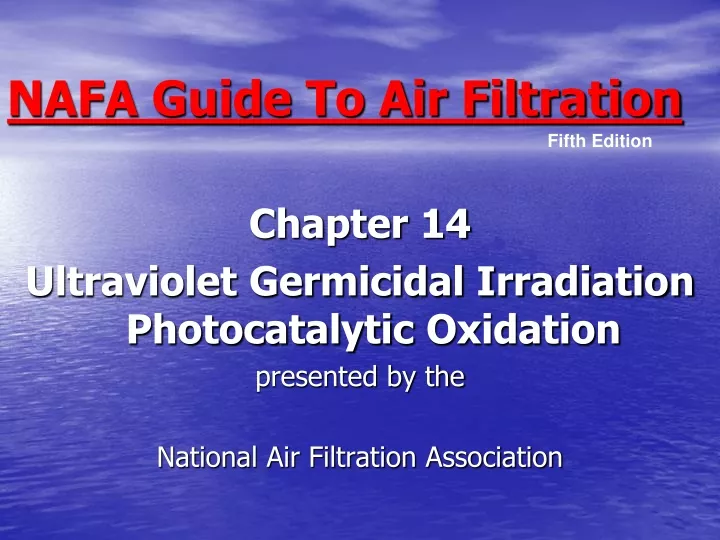 nafa guide to air filtration