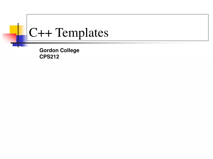 c templates