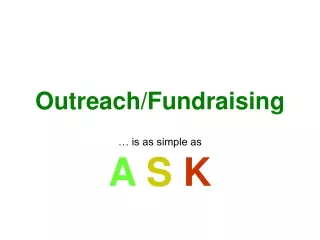 Outreach/Fundraising