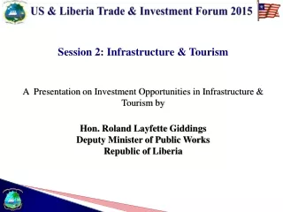 US &amp; Liberia Trade  &amp; Investment  Forum 2015