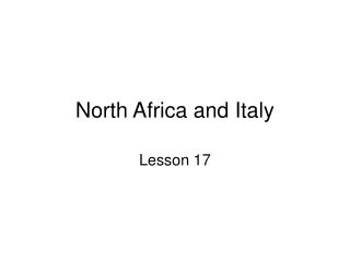North Africa and Italy