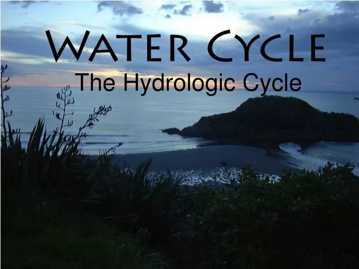 water cycle