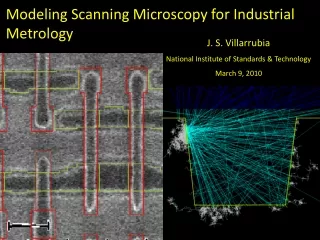 Modeling Scanning Microscopy for Industrial Metrology