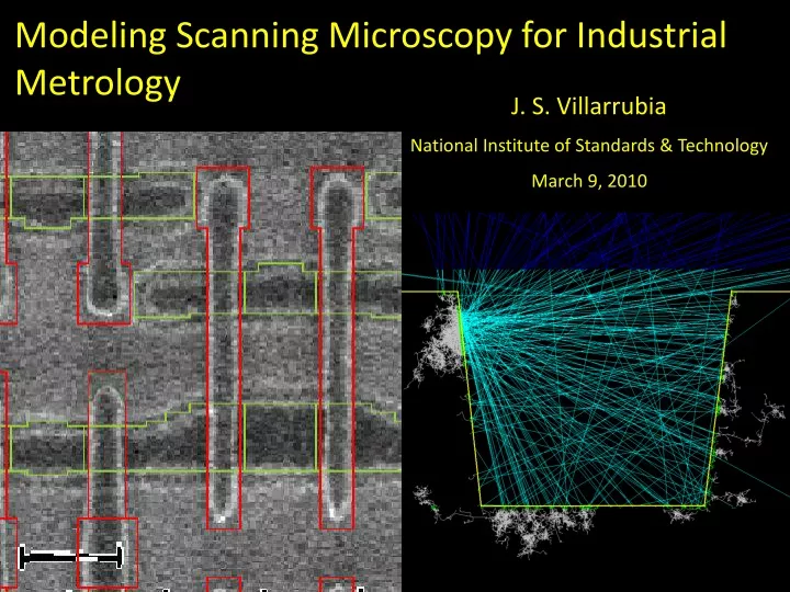 modeling scanning microscopy for industrial