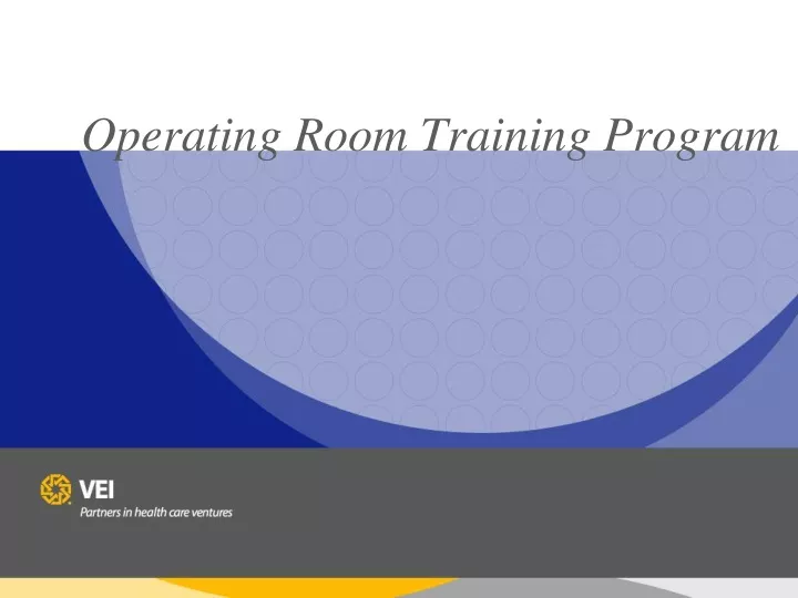 operating room training program