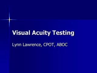 Visual Acuity Testing