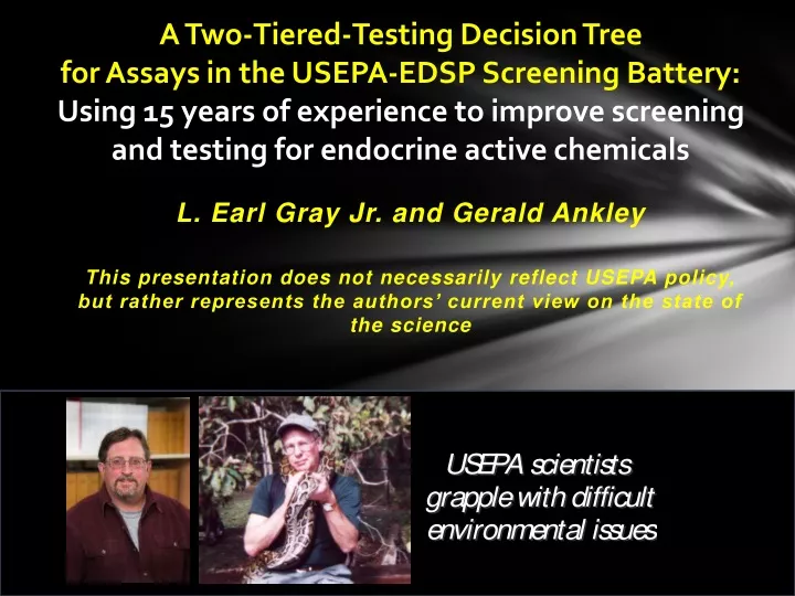 a two tiered testing decision tree for assays