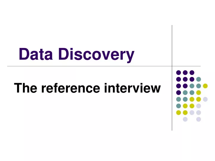 data discovery