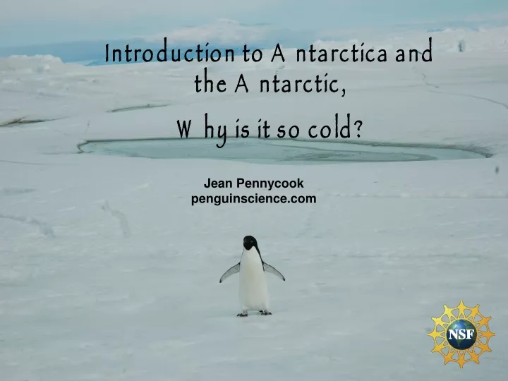 introduction to antarctica and the antarctic