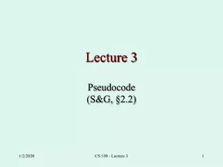 Lecture 3