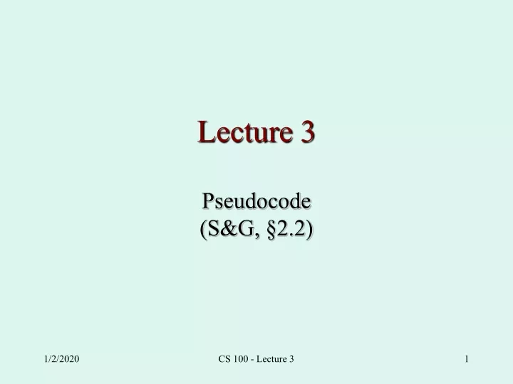 lecture 3