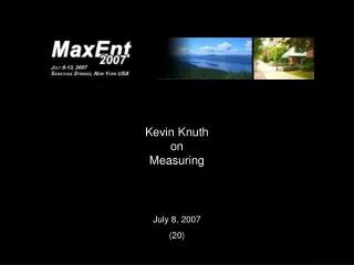 Kevin Knuth on Measuring