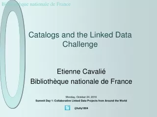 Catalogs and the Linked Data Challenge
