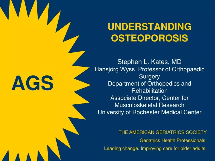 understanding osteoporosis stephen l kates