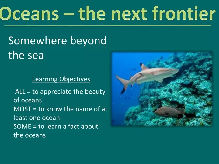 oceans the next frontier