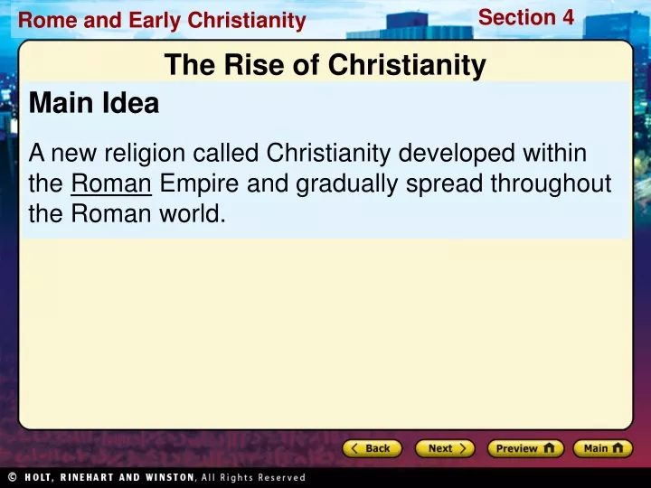 the rise of christianity