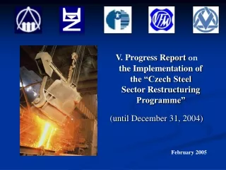 V. Progress Report  on  the Implementation of the “Czech Steel Sector Restructuring Programme”