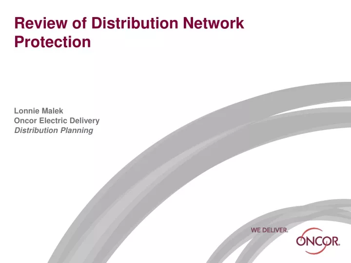 review of distribution network protection