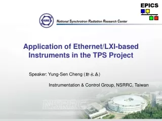 Application of Ethernet/LXI-based Instruments in the TPS Project