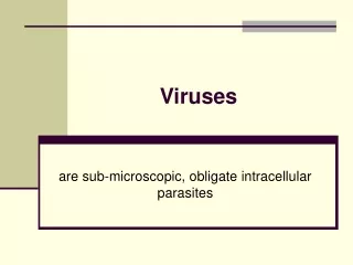 are sub-microscopic, obligate intracellular parasites
