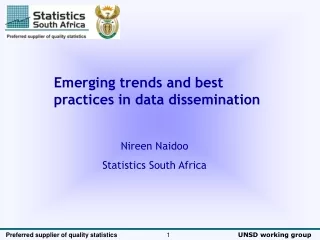 Emerging trends and best practices in data dissemination