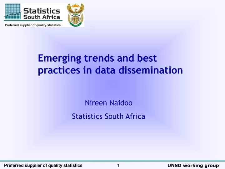 emerging trends and best practices in data