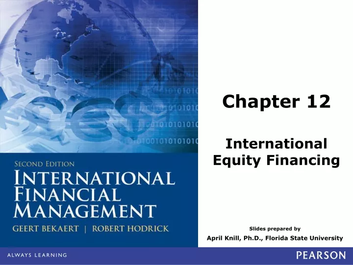 chapter 12 international equity financing