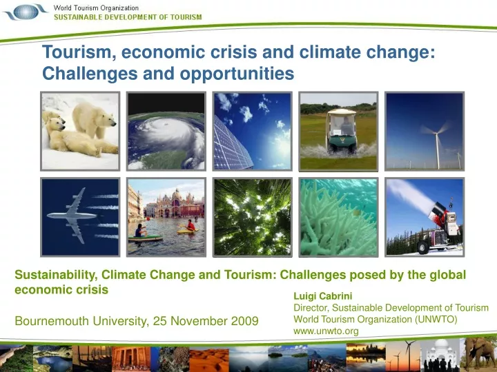 tourism economic crisis and climate change