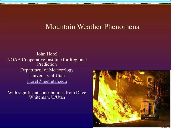 mountain weather phenomena
